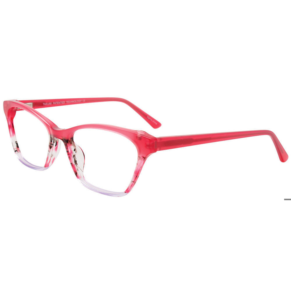 TAKUMI TK1144 Eyeglasses 030 Pink   Marbled Pink   Crystal 53mm